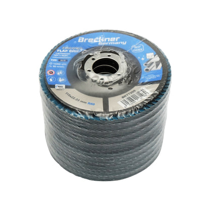 Cirkónium-dioxid csiszolókorong fémhez és rozsdamentes acélhoz P60, 115mm Breckner Germany