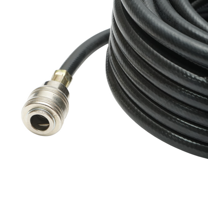 Kompresszor levegőcső 12m PVC 6x11mm és univerzális gyorscsatlakozók