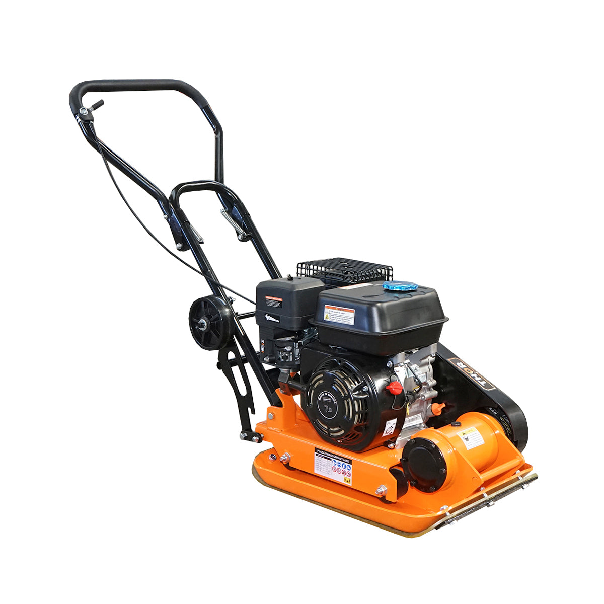 C60-A lemeztömörítő 510x370mm-es munkafelülettel, standard euro 5 motorral, 78CC/6.5CP, 5900 fordulat/perc 58Kg Thor