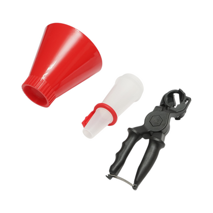 Olajfeltöltő tölcsér zárrendszerrel 29-74 mm Breckner Germany