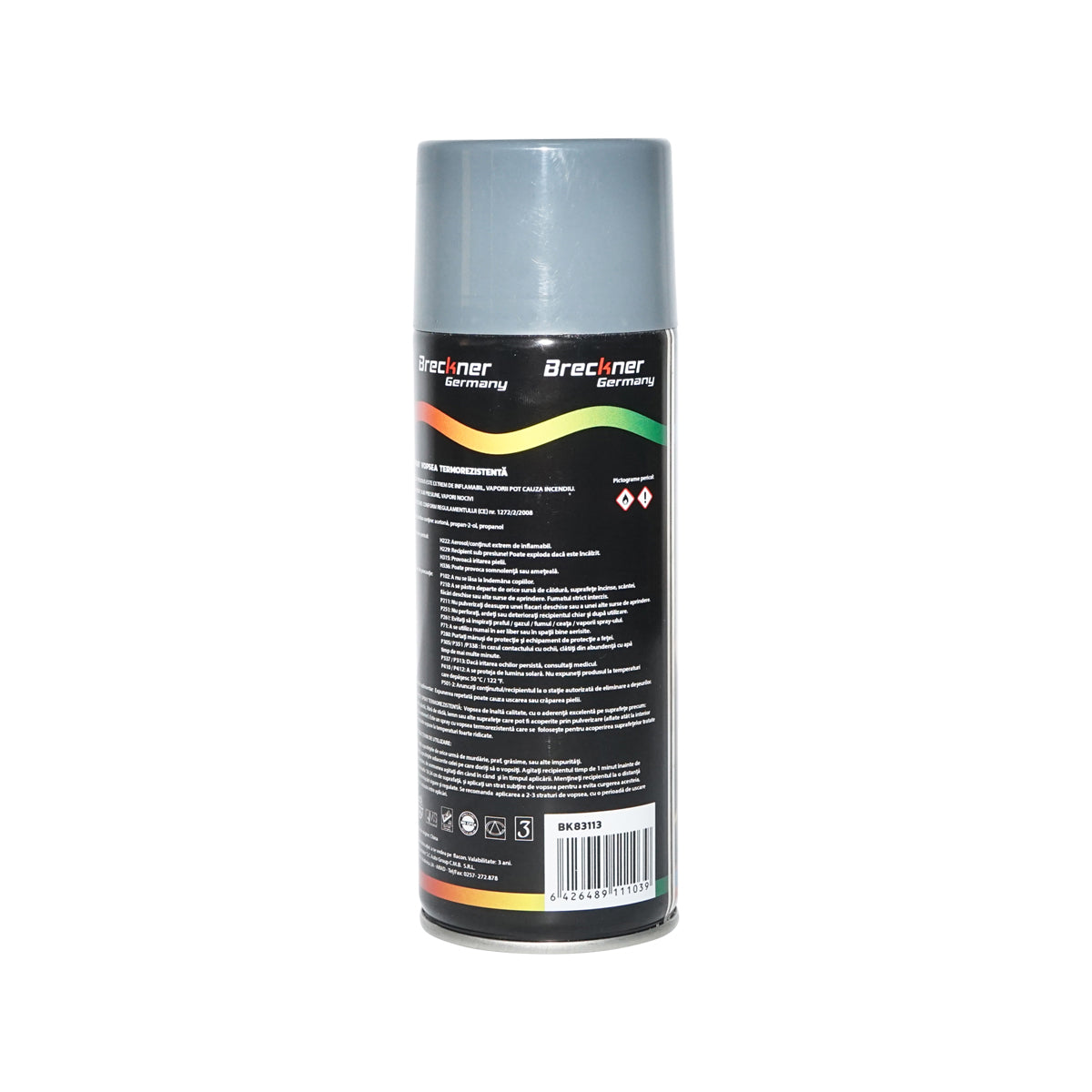 Akril sprayfesték 400 fokig hőálló szürke 450ml Breckner Germany