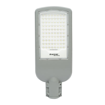 LED-es közvilágítási lámpa 40W, 1800LM, IP65, 6500K napelemmel és 36Ah akkumulátorral, pólusbilinccsel Breckner Germany