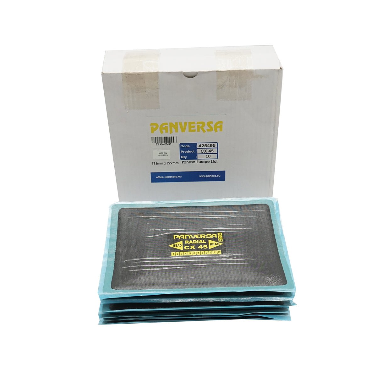 Radiális gumiabroncs vulkanizáló javítófoltok 171x222mm CX-45 Panversa
