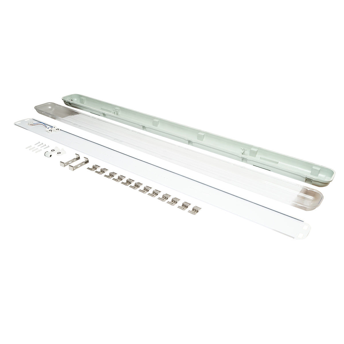 Világítótest LED fénycső 2x58W, 220V, 1560x130x90mm IP65 Breckner Germany