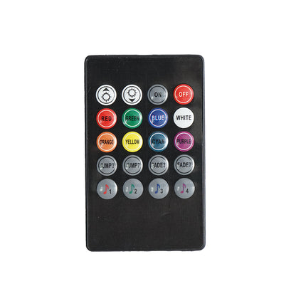 LED szalag autós környezeti fények 12V, 9W távirányítóval, zenei vezérléssel 4x26cm RGB Breckner Germany