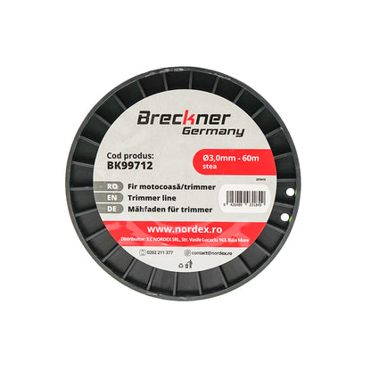Fűkasza damil, csillag 3 mm x 60 m Breckner Germany