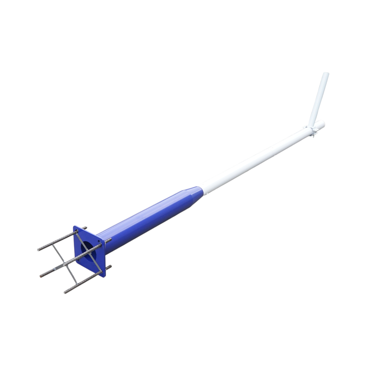 3m-es acél világítóoszlop beton szerelőkarimával Breckner Germany