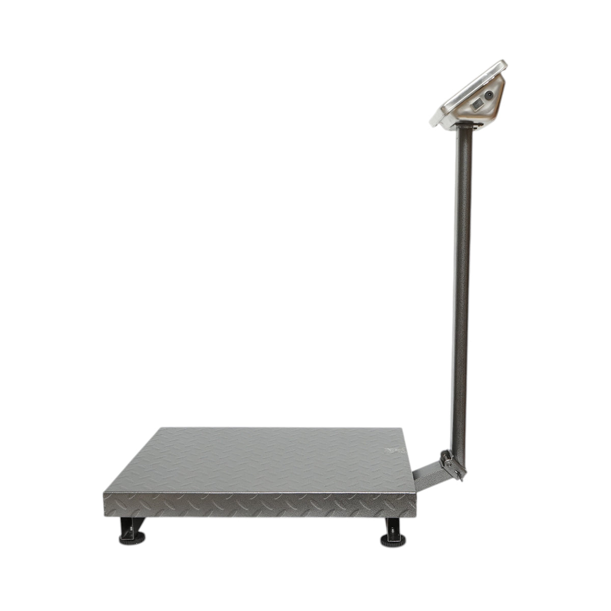 700kg-os elektronikus padlómérleg platformtípus 600x450mm összecsukható karral, LCD kijelző