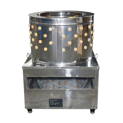 Rozsdamentes acél koppasztó gép, csirke pucoló 2200W, 220V max kapacitás 6 madár, 157 ujj, 240 r/min IP68