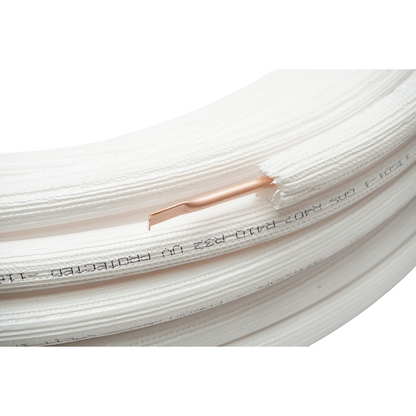 AC AC 1/4 (6.35mm) réz klímacső, falvastagság 0.70mm, szigetelés 6mm klíma berendezésekhez 50m/tekercs