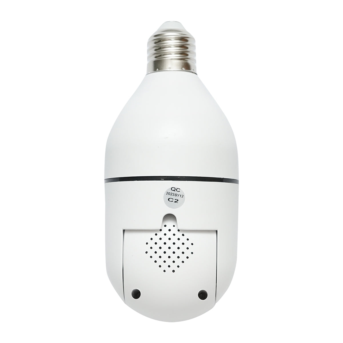 Intelligens izzó PTZ, WIFI 2.4G 1080P, E27 izzó kettős lencsés megfigyelő kamera mozgásérzékelővel, emberérzékeléssel és iCSee alkalmazással.