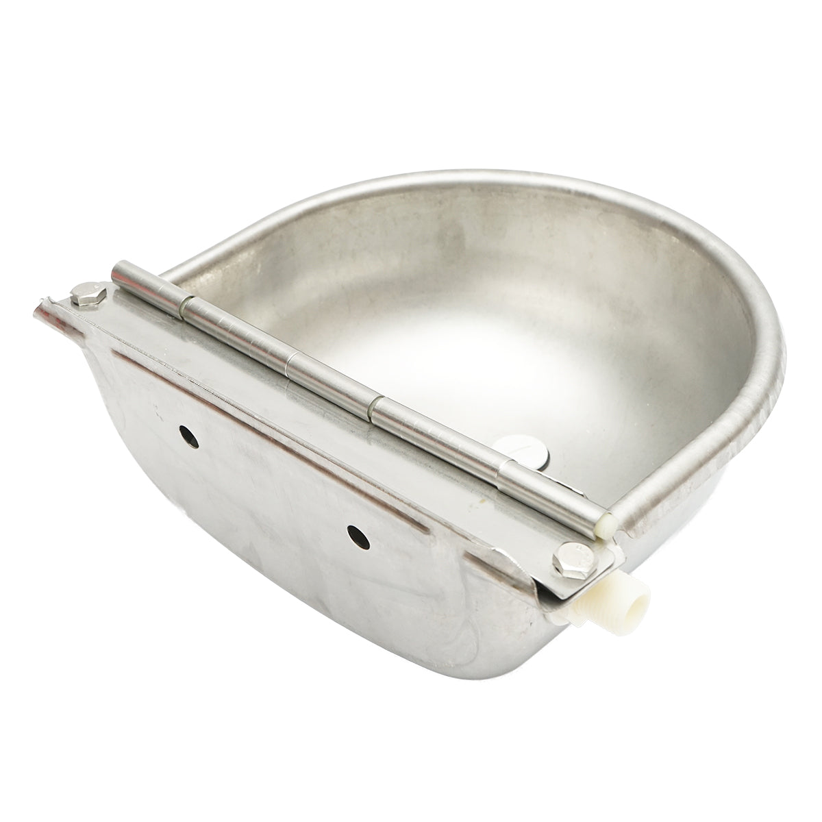 Breckner Germany rozsdamentes acél birka itató állandó szintszabályozóval 2.5L 250x240x100mm és 750mm tömlőmenettel 1/2 Breckner Germany