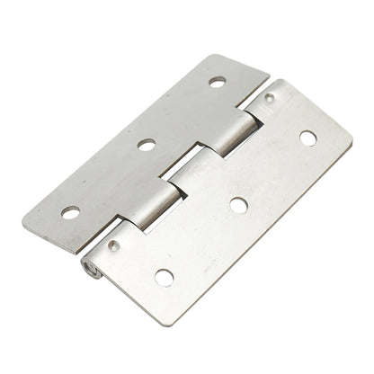 Rozsdamentes acél csuklópánt 80x50mm 6 furattal