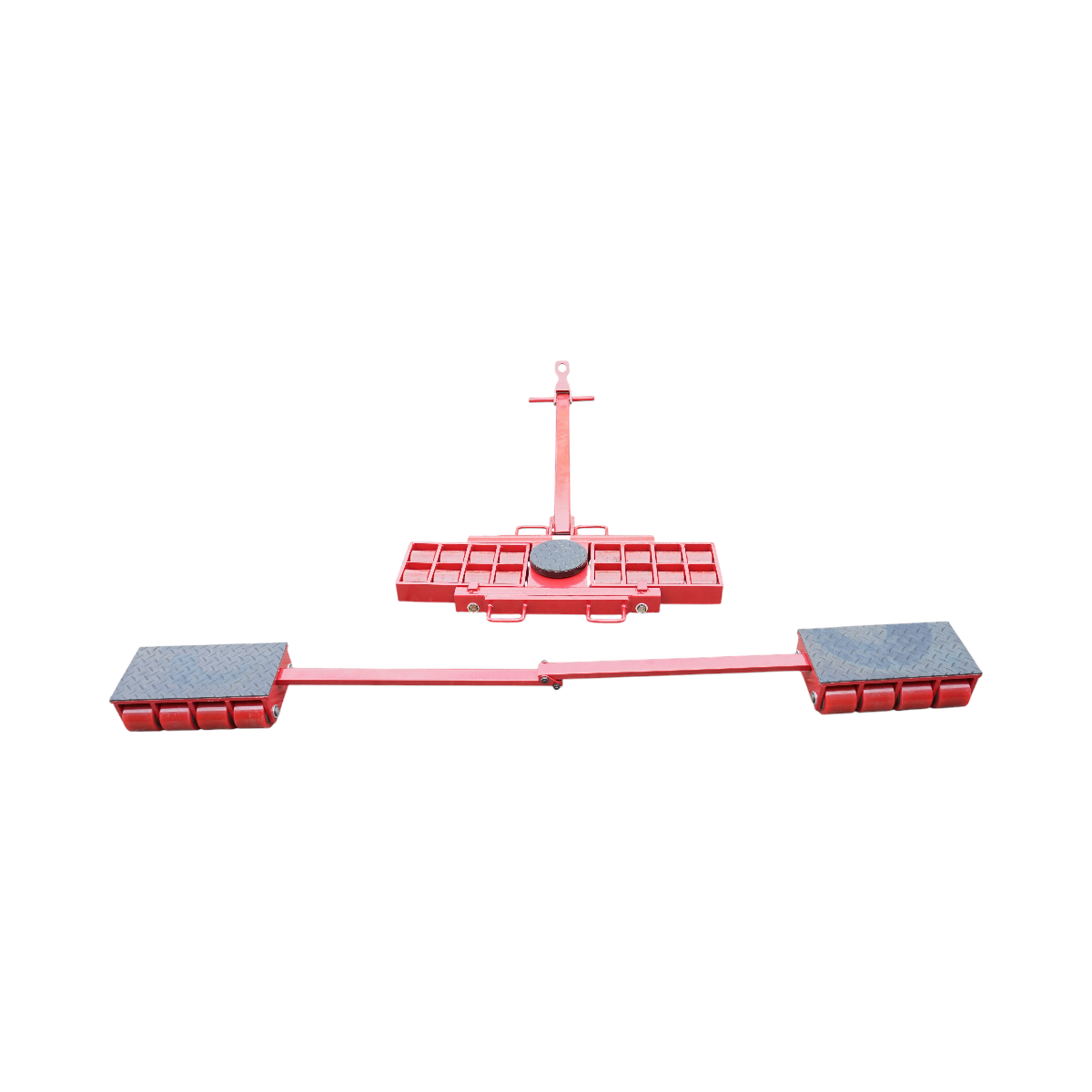 15 tonnás, nagy teherbírású, görgős, kormányozható guruló emelő