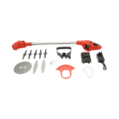 Kihúzható elektromos motoros fűnyíró 380W, lítium akkumulátor 48V/6000 mAh, sebesség 18000 r/min tartozékokkal együtt