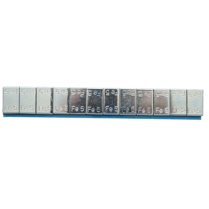 Fe 60g (5gx12 db) galvanizált öntapadós kerékkiegyenlítő Fe 60g (5gx12 db) 25 csík/doboz 25 csík/doboz