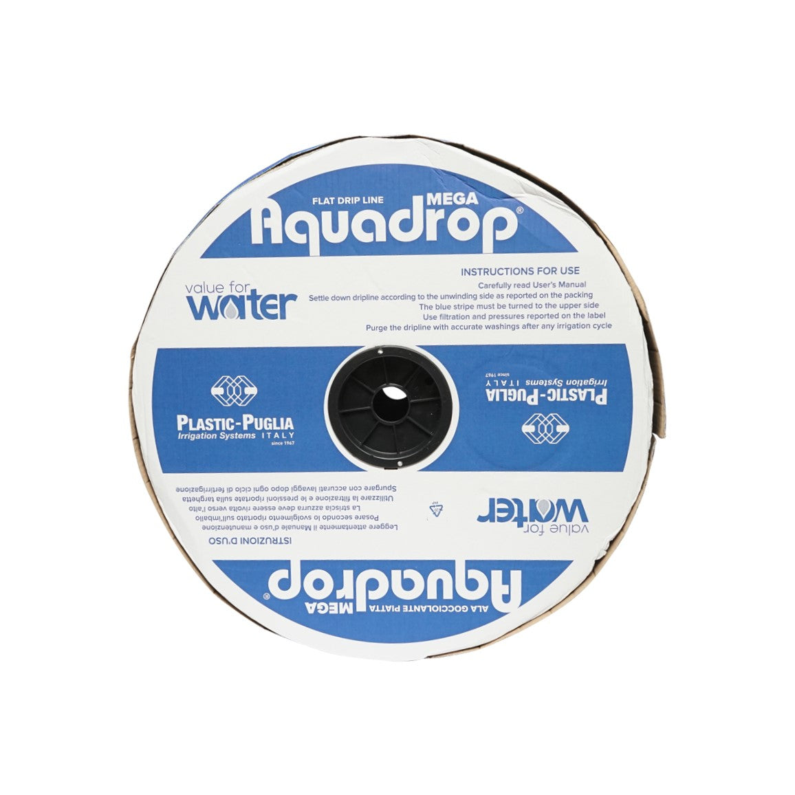 Vízcsepegtető szalag, tekercs 1800M 2.1L/h, D22mm. 30cm AquaDrop