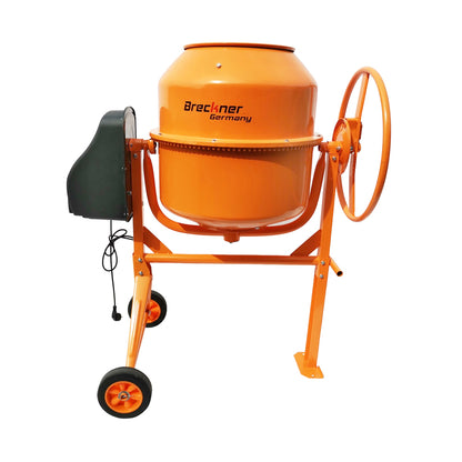 Betonkeverő 800W, térfogat 200L, öntöttvas fogaskerék és korona, 58Kg Breckner Germany