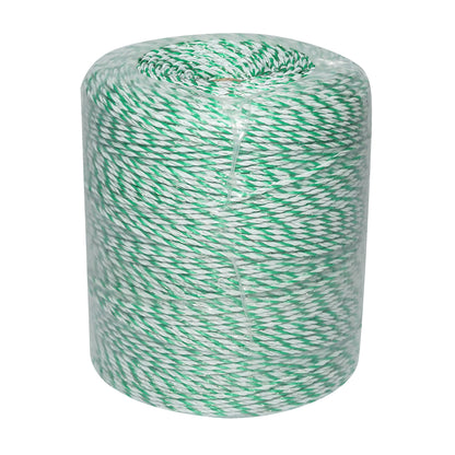 Fehér-zöld drót tekercs fi 2.5mm 4x0.2mm SS, 500m elektromos kerítés, ellenállás 7 Ohm Bourget