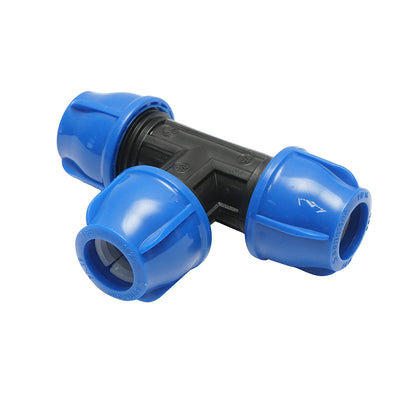 Egyenletes tömörítő cső D25x25x25mm PN16, öntözőrendszerekhez