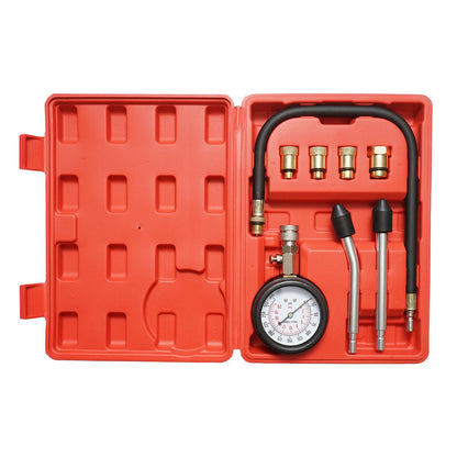 Benzinmotor kompressziómérő készlet mechanikus mérőműszerrel 0-20 bar Breckner Germany