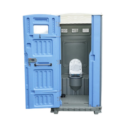 Ökológiai szennyvíztartályos WC 350L HDPE mosdóval, piszoárral, tükörrel, toalettpapír-tartóval és ruhaakasztóval 1150x1150x2250mm