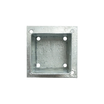 91x91x150mm-es négyszögletes oszlop tartója, horganyzott acélból