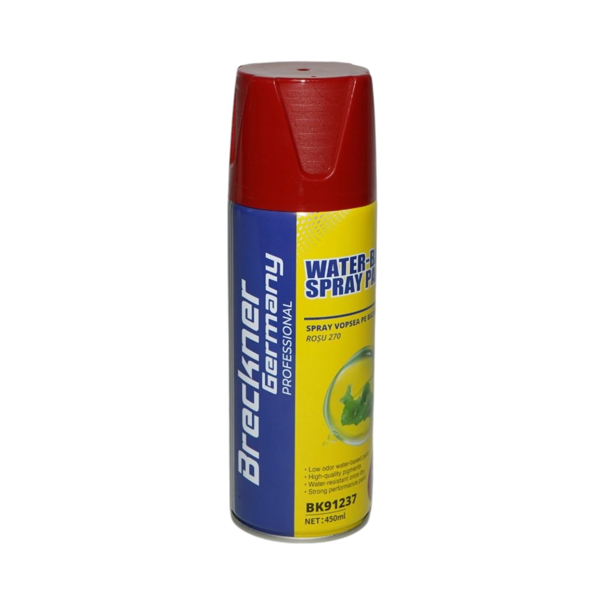 Spray festék piros 270 vízalapú 450ml Breckner Germany