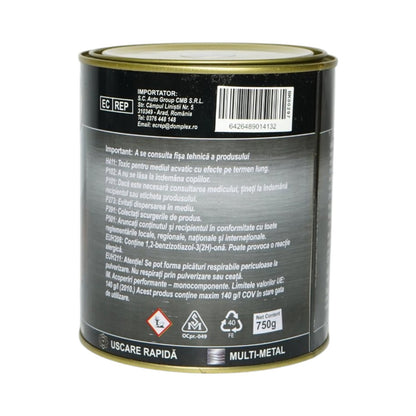 Breckner Germany 3 az 1-ben rozsdagátló zománc festék vörösesbarna fémhez 750g, közvetlenül a rozsdára, vízalapú