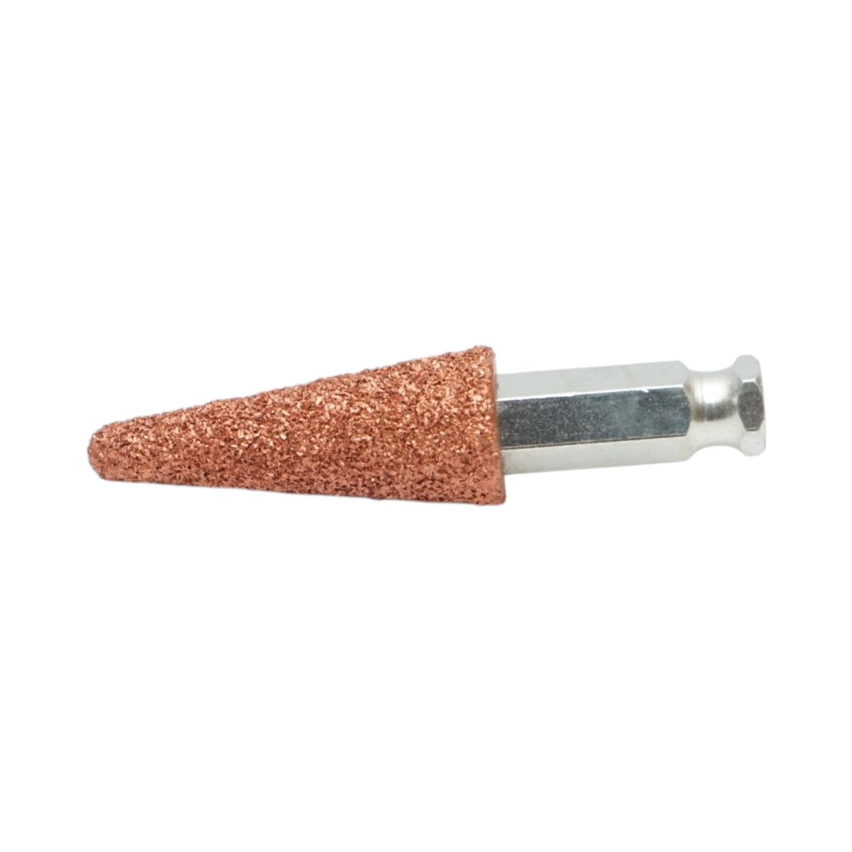 Csiszolókő polírozó abrazív kúpos 19x50mm, szemcseméret K36, hatszögletű szár 3/8 inch