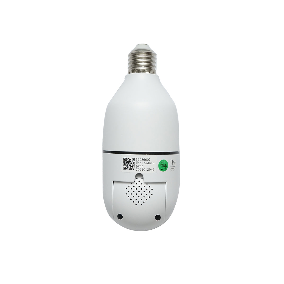 Felügyeleti kamera 2 objektíves intelligens izzó PTZ, WIFI 2.4G 1080P FHD 2MP, E27 izzó típus mozgásérzékelővel, éjjellátó és V380 Pro alkalmazással.