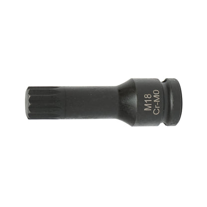 M18 spline ütőcsavarkulcs, 78 mm, 1/2" négyzetes Cr-Mo