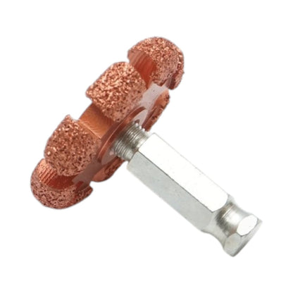 Csiszolókorong gumiabrazív 50x10mm, K36 szemcseméret, hatszögletű szár 3/8 inch