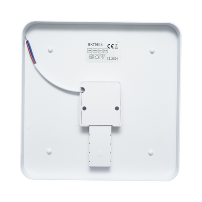 Négyzet alakú LED mennyezeti lámpa 24W, 220V állítható fény 3CCT 3000K/4000K/6500K 180x180x40mm IP20