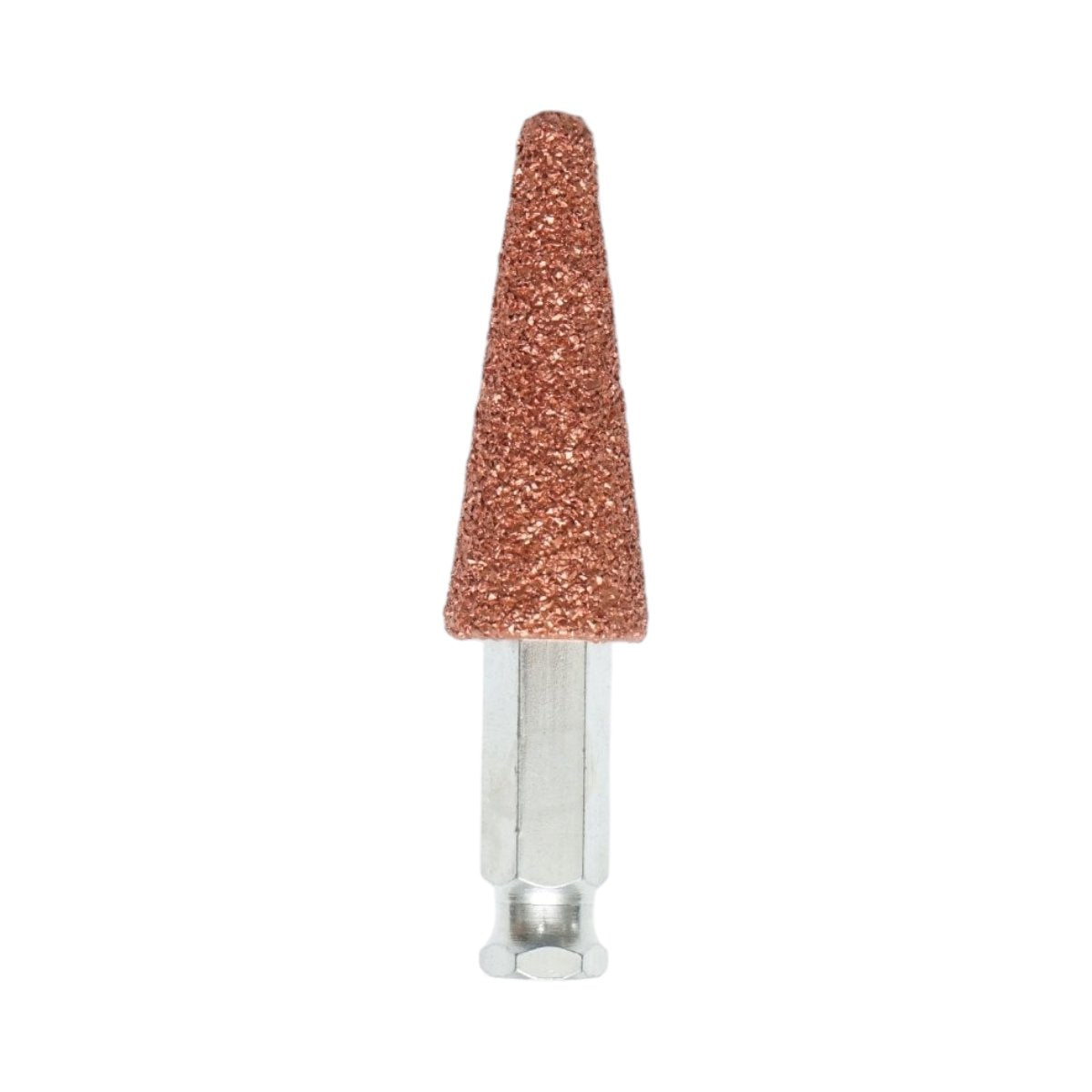 Csiszolókő polírozó abrazív kúpos 19x50mm, szemcseméret K36, hatszögletű szár 3/8 inch