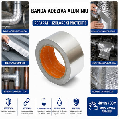 Alumínium ragasztószalag 48mm x 30m Duct Tape HighPower