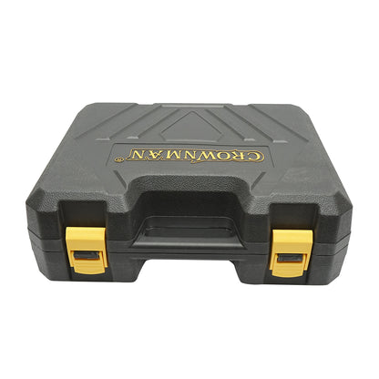 Sarokcsiszoló lítium akkumulátorral 21V/4Ah, kefe nélküli motor, 3 sebességfokozat, tárcsaátmérő 115mm Crownman