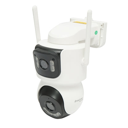4G megfigyelő kamera, 2,4 GHz-es WIFI 7,6 W-os napelemes gyorstöltéssel, 4 MP-es kettős lencse, 360°-os PTZ forgatás mozgásérzékelővel, emberfelismerés és iCSee alkalmazás