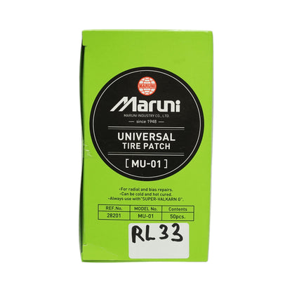 Kerek vulkanizáló foltok 65mm MU-01 belső csövekhez Maruni made in Japan