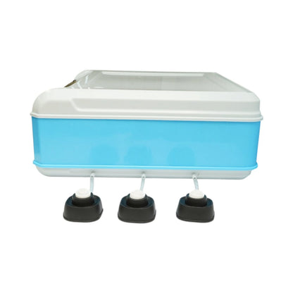 Automata tojásinkubátor, keltető gép 100 tojáshoz 80W, 12V-220V, automata forgatás, LED ovoszkóp, hőmérséklet-szabályozás, páratartalom-szabályozás, digitális kijelző, riasztás