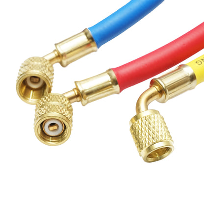 Tömlőkészlet 180 cm 3 színű R-410a freon feltöltéshez