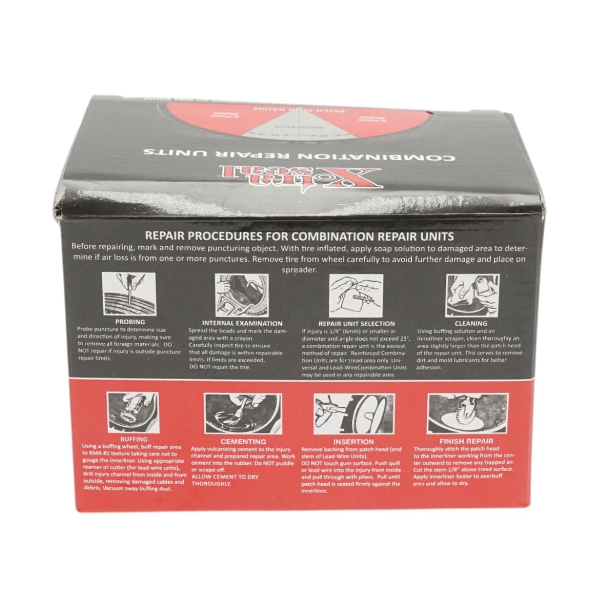 Gomba típusú gumiabroncs vulkanizáló foltok 6x55mm 24 db/doboz X-TRA SEAL X-TRA SEAL X-TRA SEAL