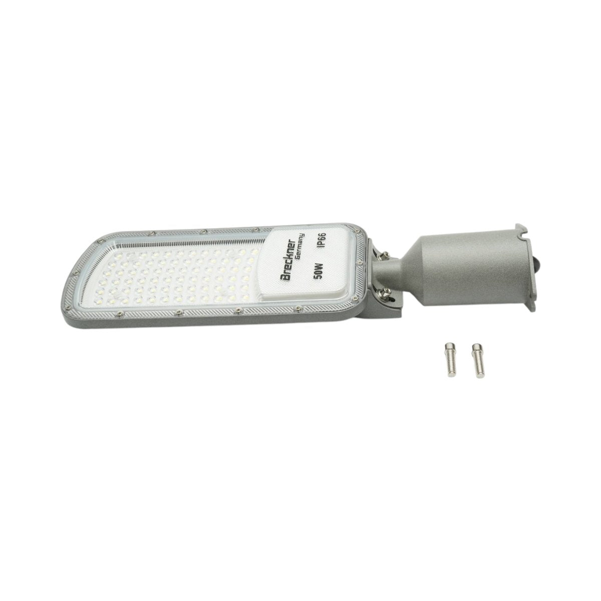 LED közúti világítólámpa 50W, 100-265V, 6500K, 5500lm oszlopra szerelhető 410x125x25mm IP66 Breckner Germany