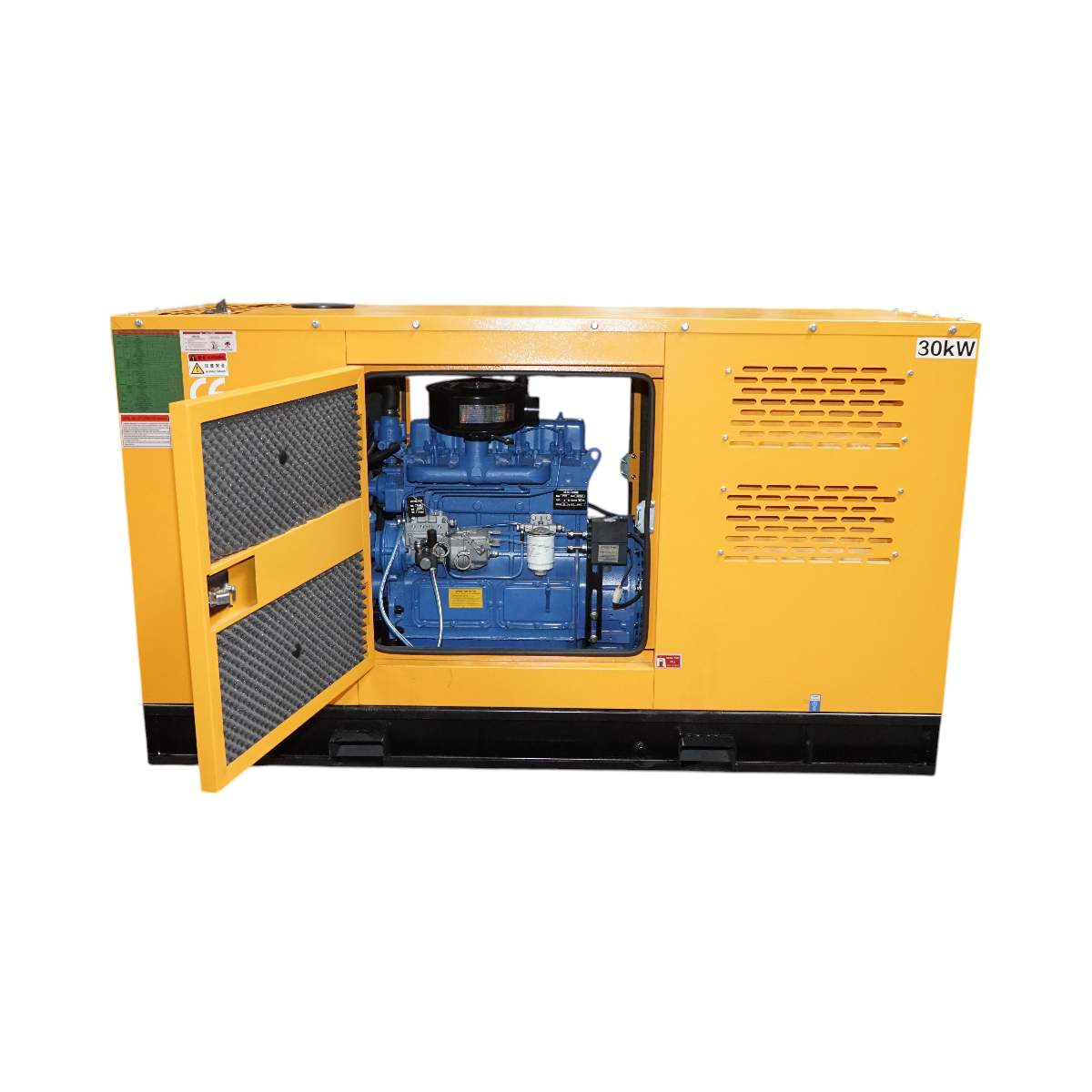 Háromfázisú hangszigetelt elektromos generátor 27.5KVA, 230/400V, Ricardo 30kW ZH4100D dízelmotorral és beépített ATS Breckner Germany