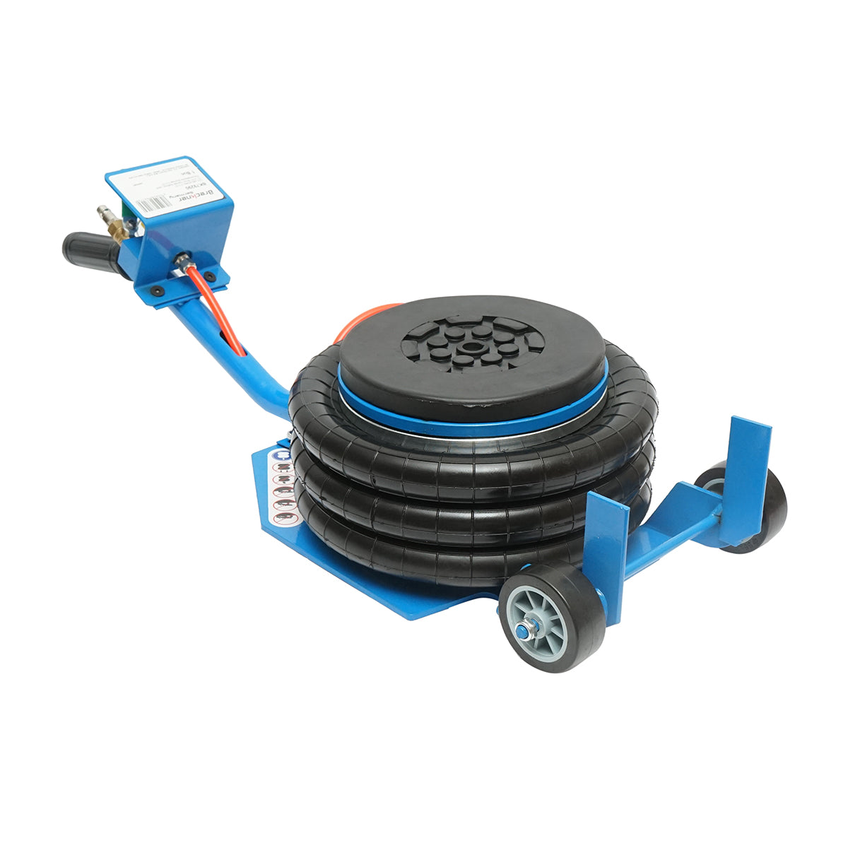 Profi pneumatikus emelő 3.5T rövid fogantyúval, légpárnával 150-400mm Breckner Germany