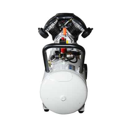 100 literes légkompresszor, 1,5 kW/2 LE V-twin motor, maximális nyomás 8 bar, levegőbeömlési térfogat 360 l/perc Breckner Germany