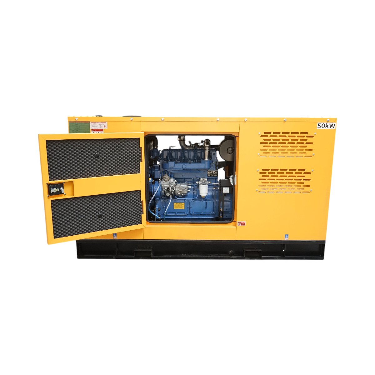 Háromfázisú hangszigetelt elektromos generátor 50KVA, 230/400V, Ricardo 56kW ZH4105ZD Breckner Germany dízelmotor