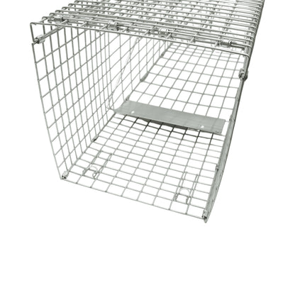 Robusztus fém ketrec csapda vadállatok befogására 66x25x25cm