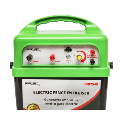 Impulzusgenerátor készülék DC 220V/AC 12V 6.2 Joule, 40 km elektromos kerítés Breckner Germany