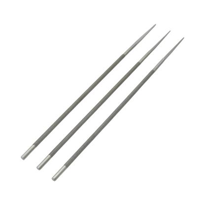 3 darabos csúcsos kerek reszelő lánc fűrészhez 5x200mm 13/64 inch